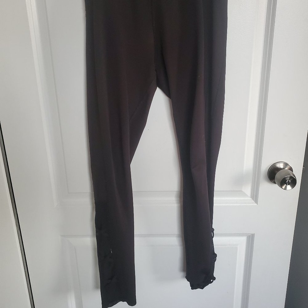 Black Popfit Mesh Detail Workout Leggings